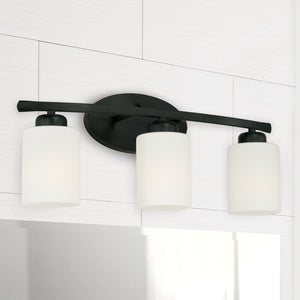 Capital Lighting - 115231MB-338 - Three Light Vanity - Dixon - Matte Black