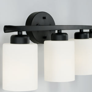 Capital Lighting - 115241MB-338 - Four Light Vanity - Dixon - Matte Black