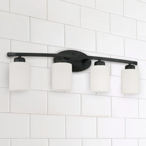 Capital Lighting - 115241MB-338 - Four Light Vanity - Dixon - Matte Black