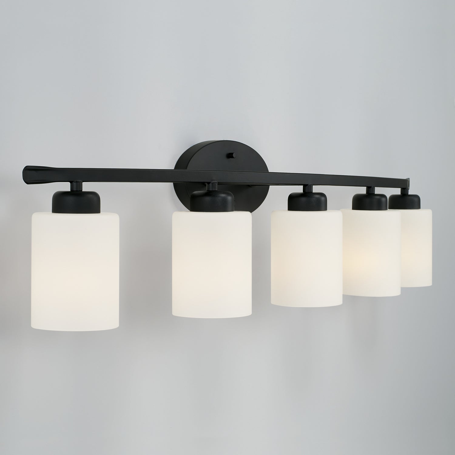 Capital Lighting - 115251MB-338 - Five Light Vanity - Dixon - Matte Black