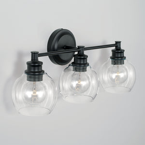 Capital Lighting - 121131MB-426 - Three Light Vanity - Mid Century - Matte Black