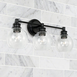 Capital Lighting - 121131MB-426 - Three Light Vanity - Mid Century - Matte Black