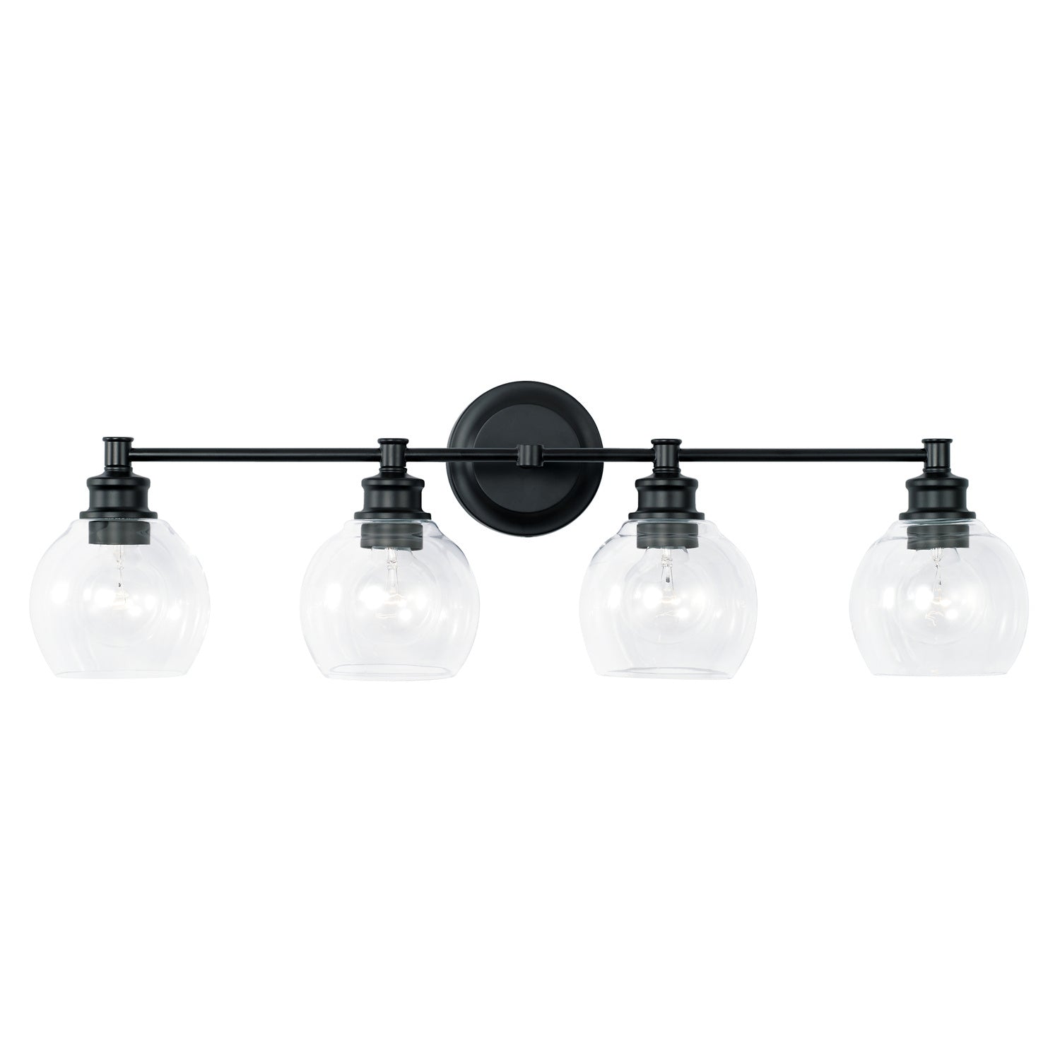 Capital Lighting - 121141MB-426 - Four Light Vanity - Mid Century - Matte Black