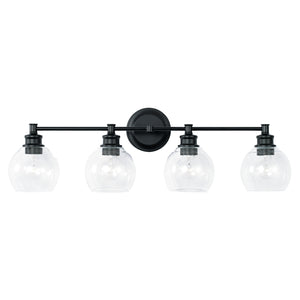 Capital Lighting - 121141MB-426 - Four Light Vanity - Mid Century - Matte Black