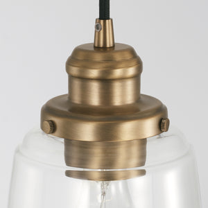 Capital Lighting - 3718AD-135 - One Light Pendant - Fallon - Aged Brass