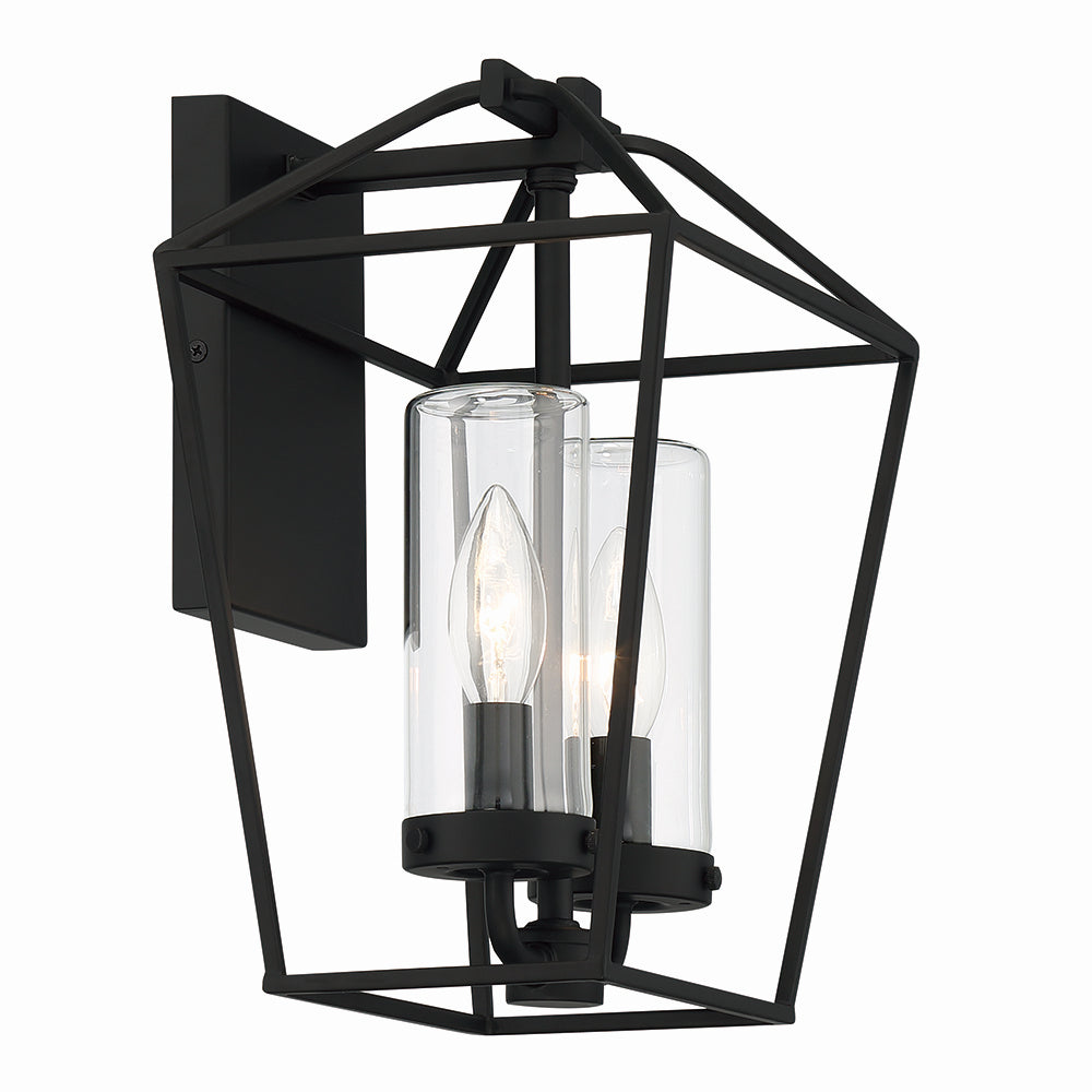 Eurofase - 41957-011 - Two Light Outdoor Wall Sconce - Bastille - Satin Black