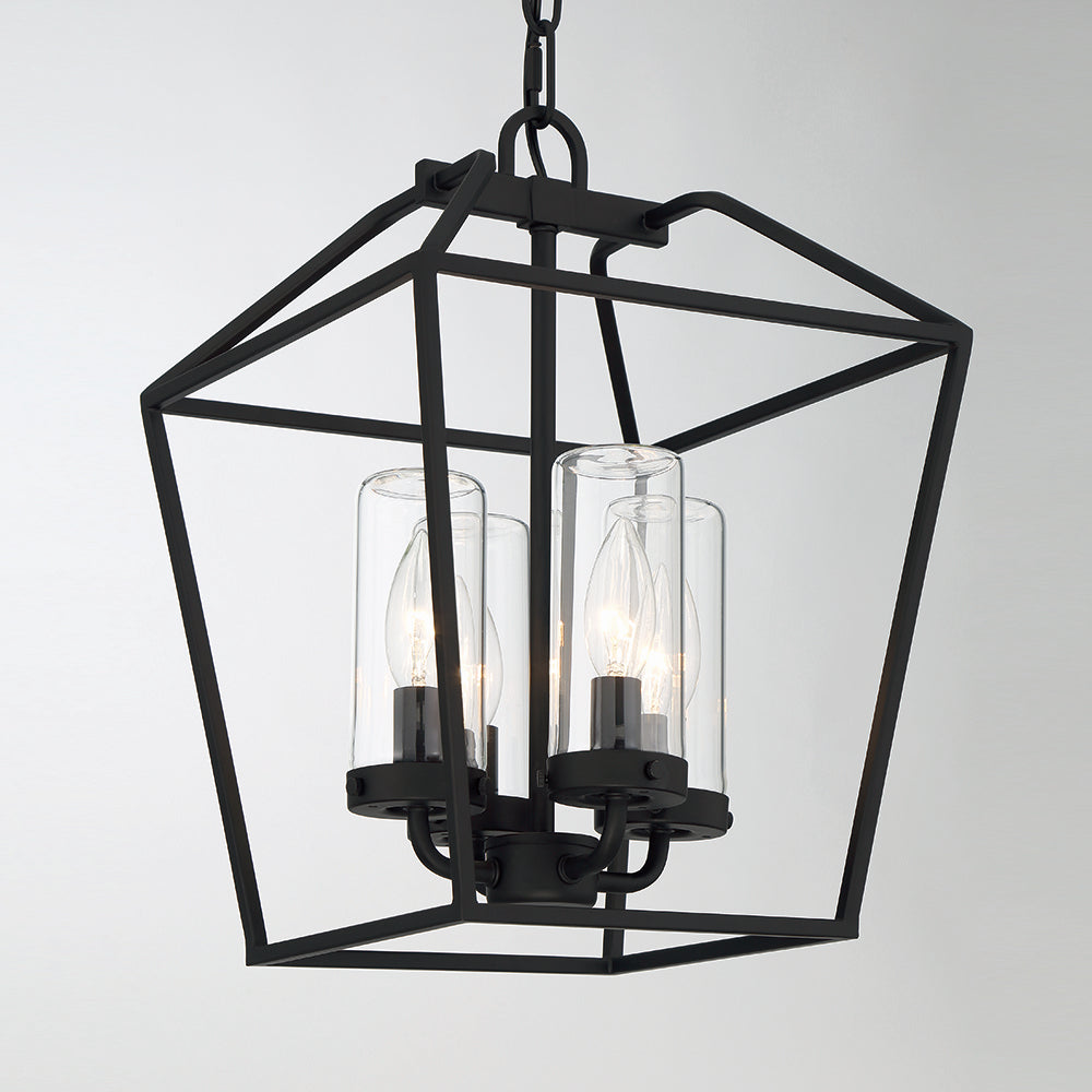 Eurofase - 41960-011 - Four Light Outdoor Pendant - Bastille - Satin Black