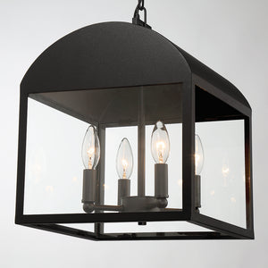 Eurofase - 41967-010 - Four Light Outdoor Pendant - Sawyer - Satin Black