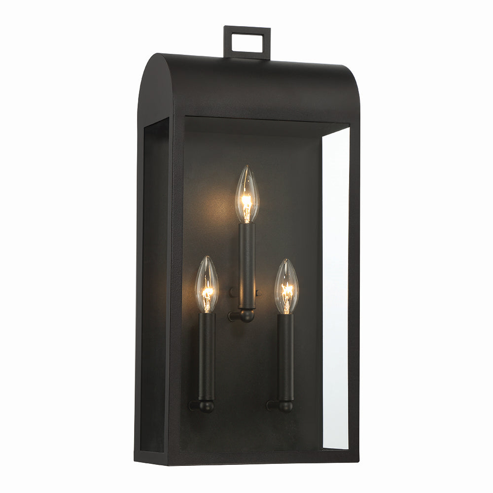 Eurofase - 41968-017 - Three Light Outdoor Wall Sconce - Sawyer - Satin Black