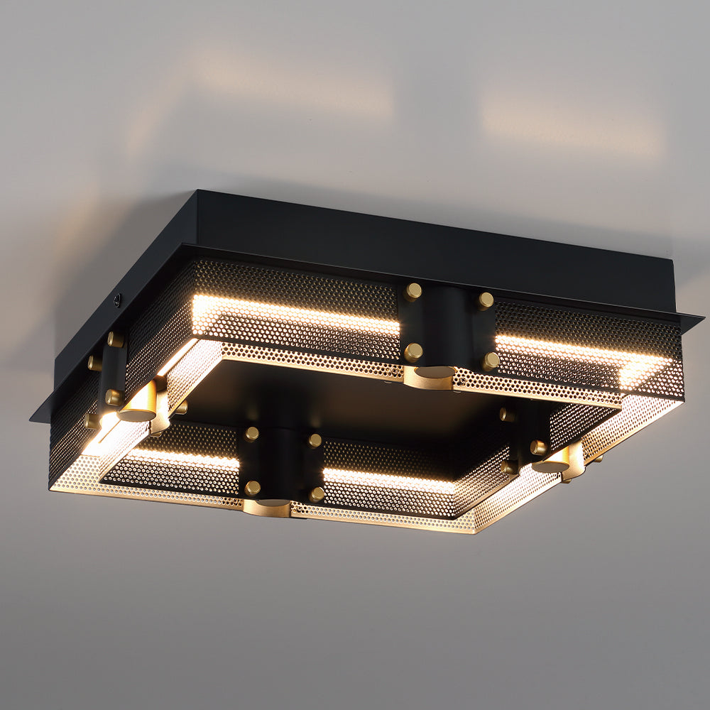 Eurofase - 42715-016 - LED Outdoor Flushmount - Admiral - Black/Gold