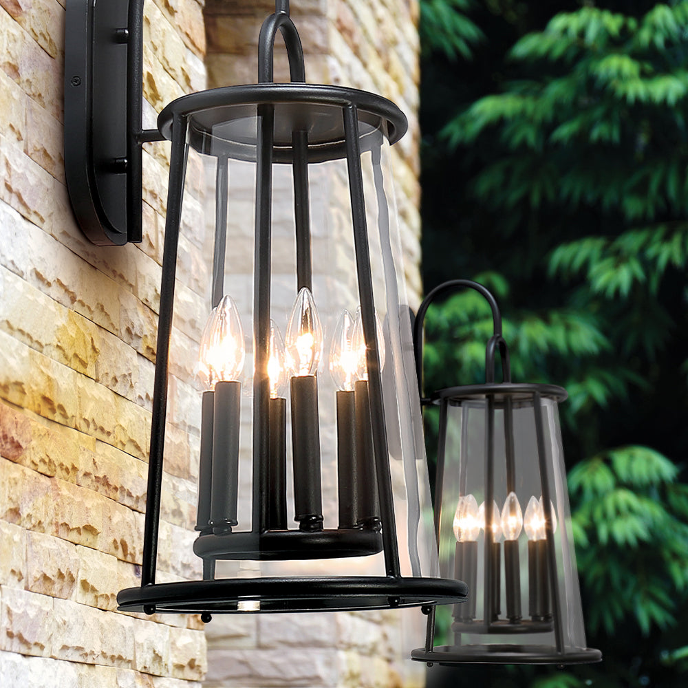 Eurofase - 42721-017 - Six Light Outdoor Wall Sconce - Daulle - Satin Black