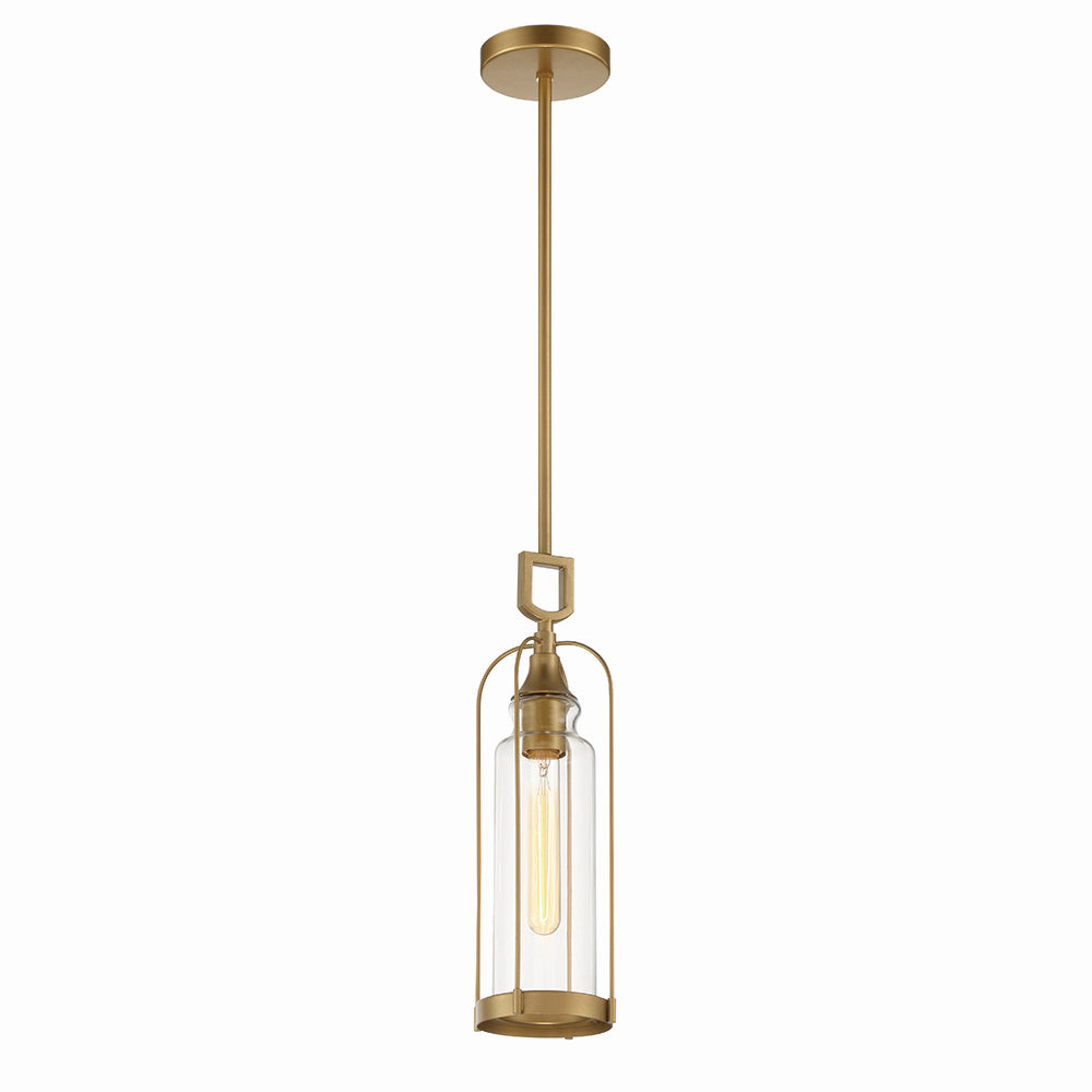 Eurofase - 42727-026 - One Light Outdoor Pendant - Yasmin - Aged gold