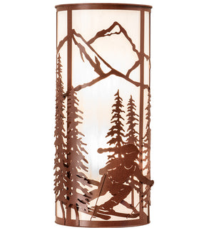 Meyda Tiffany - 240975 - Two Light Wall Sconce - Alpine - Rust