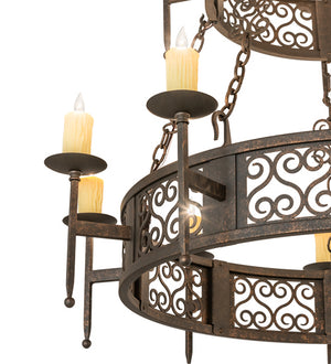 Meyda Tiffany - 242818 - 15 Light Chandelier - Toscano - Gilded Tobacco