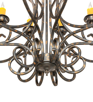 Meyda Tiffany - 243808 - Ten Light Chandelier - Fernando - French Bronze