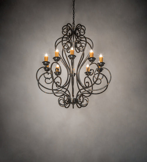 Meyda Tiffany - 243808 - Ten Light Chandelier - Fernando - French Bronze