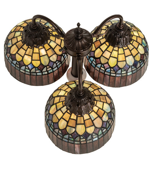 Meyda Tiffany - 245481 - Three Light Table Lamp - Tiffany Candice - Mahogany Bronze