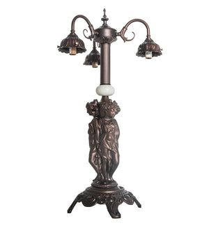 Meyda Tiffany - 245481 - Three Light Table Lamp - Tiffany Candice - Mahogany Bronze