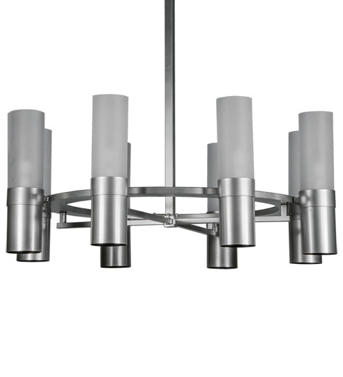 Meyda Tiffany - 246143 - Eight Light Chandelier - Farmington - Nickel