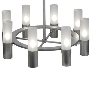 Meyda Tiffany - 246143 - Eight Light Chandelier - Farmington - Nickel