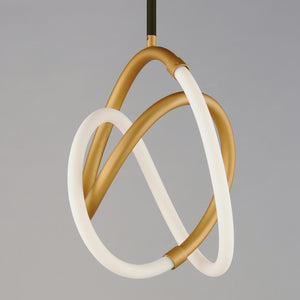 ET2 - E25092-01BKGLD - LED Mini Pendant - Mobius - Black / Gold