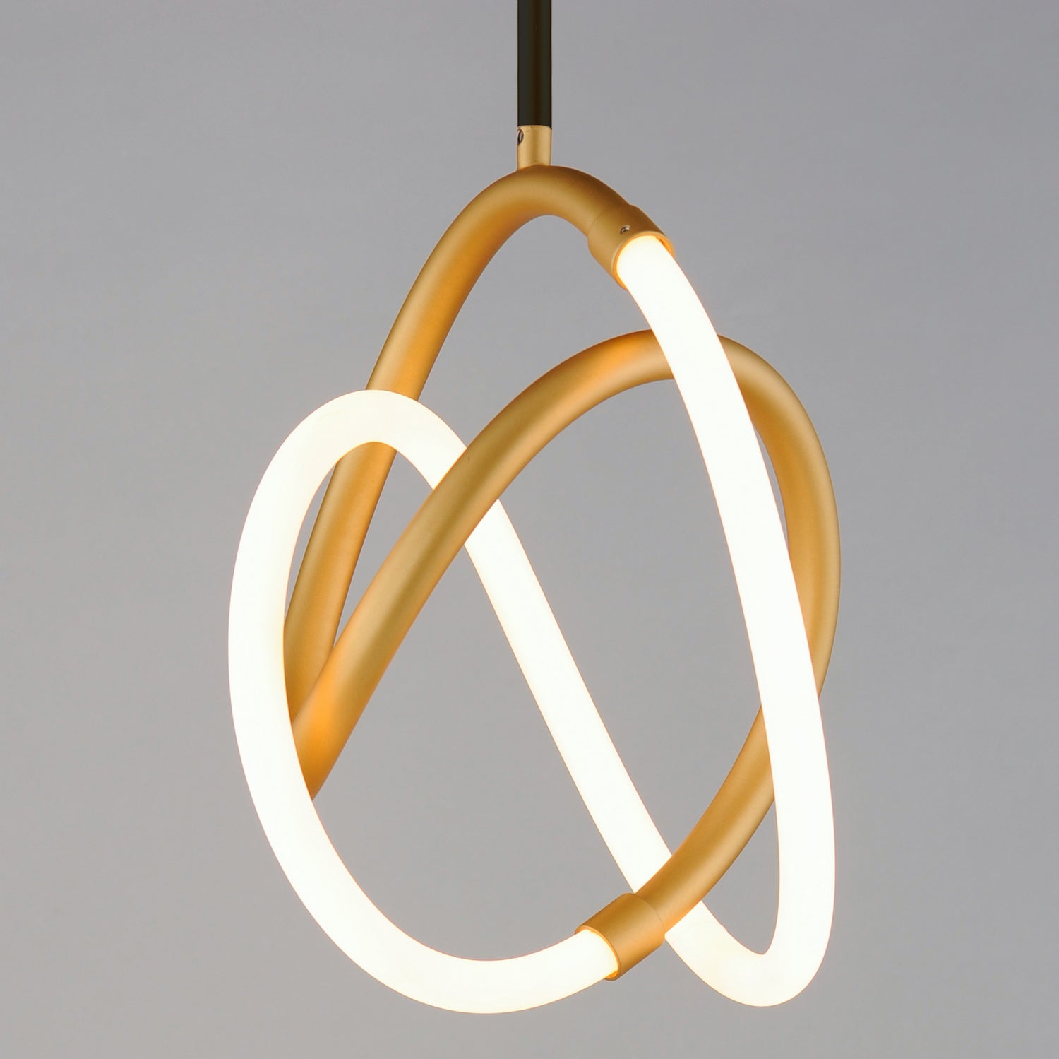 ET2 - E25092-01BKGLD - LED Mini Pendant - Mobius - Black / Gold