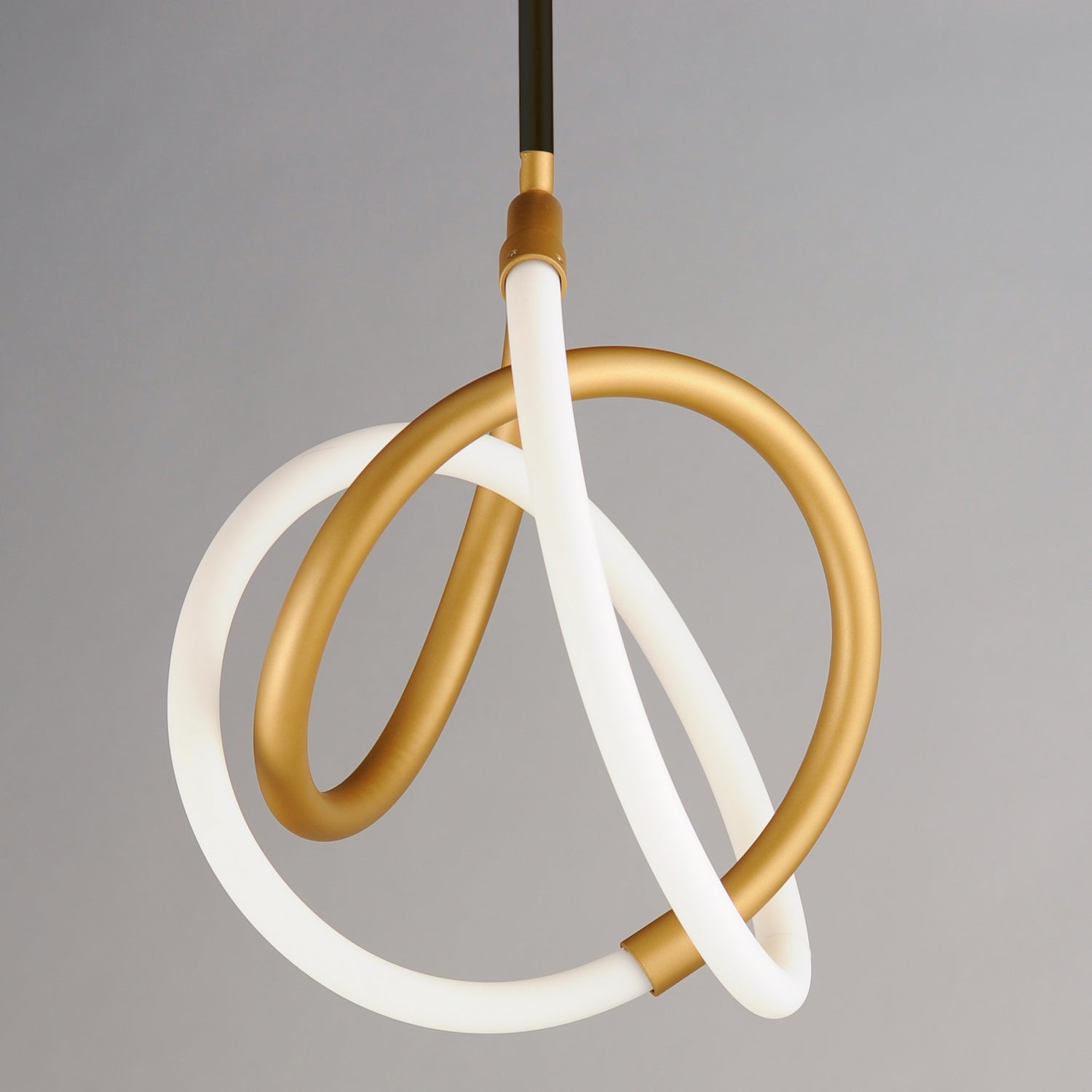 ET2 - E25092-01BKGLD - LED Mini Pendant - Mobius - Black / Gold