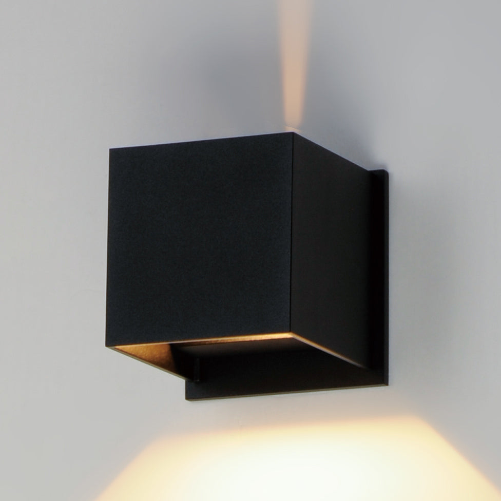 ET2 - E41308-BK - LED Outdoor Wall Sconce - Alumilux Cube - Black