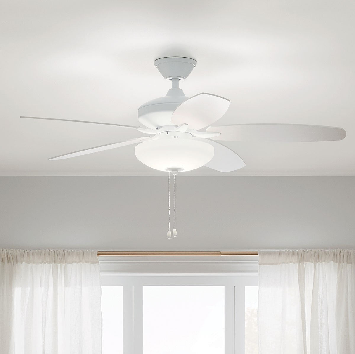 Kichler - 330161MWH - 52"Ceiling Fan - Renew Select - Matte White