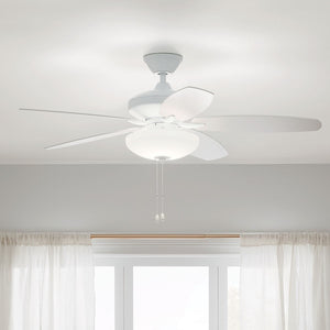 Kichler - 330161MWH - 52"Ceiling Fan - Renew Select - Matte White