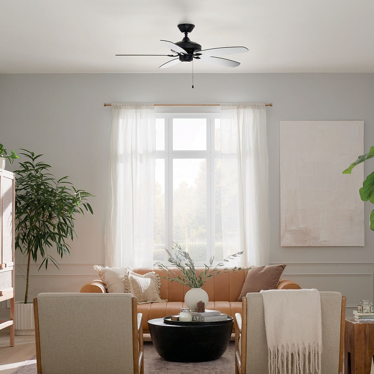 Kichler - 330160SBK - 52"Ceiling Fan - Renew - Satin Black