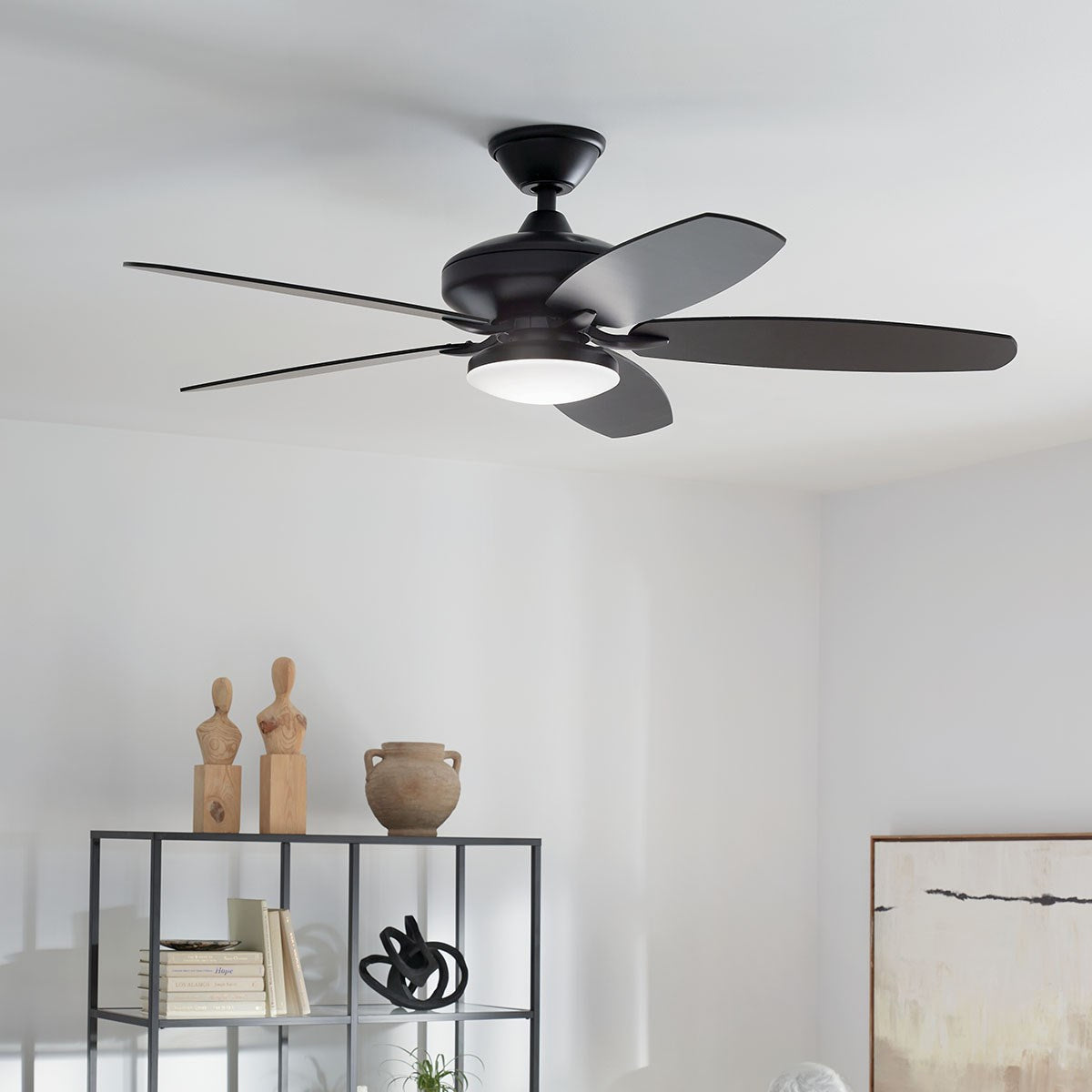 Kichler - 330163SBK - 52"Ceiling Fan - Renew Designer - Satin Black