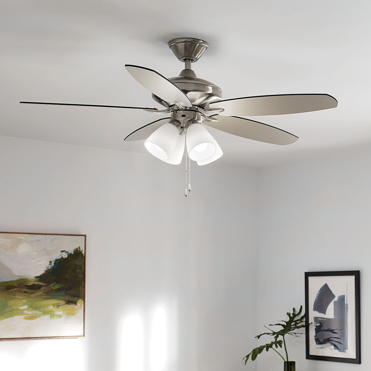 Kichler - 330162BSS - 52"Ceiling Fan - Renew Premier - Brushed Stainless Steel