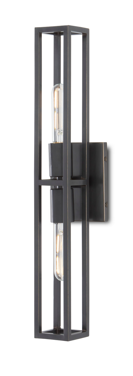 Currey and Company - 5800-0021 - Two Light Wall Sconce - Bagno - Oil Rubbed Bronze