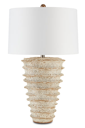 Currey and Company - 6000-0686 - One Light Table Lamp - Salima - White Moss