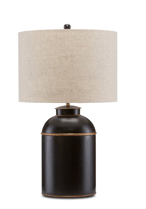 Currey and Company - 6000-0703 - One Light Table Lamp - London - Black/Gold