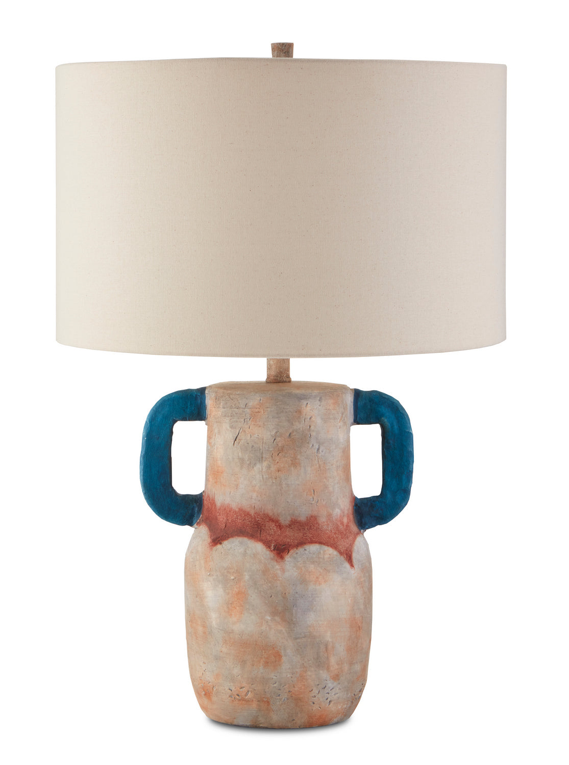 Currey and Company - 6000-0713 - One Light Table Lamp - Arcadia - Sand/Teal/Red