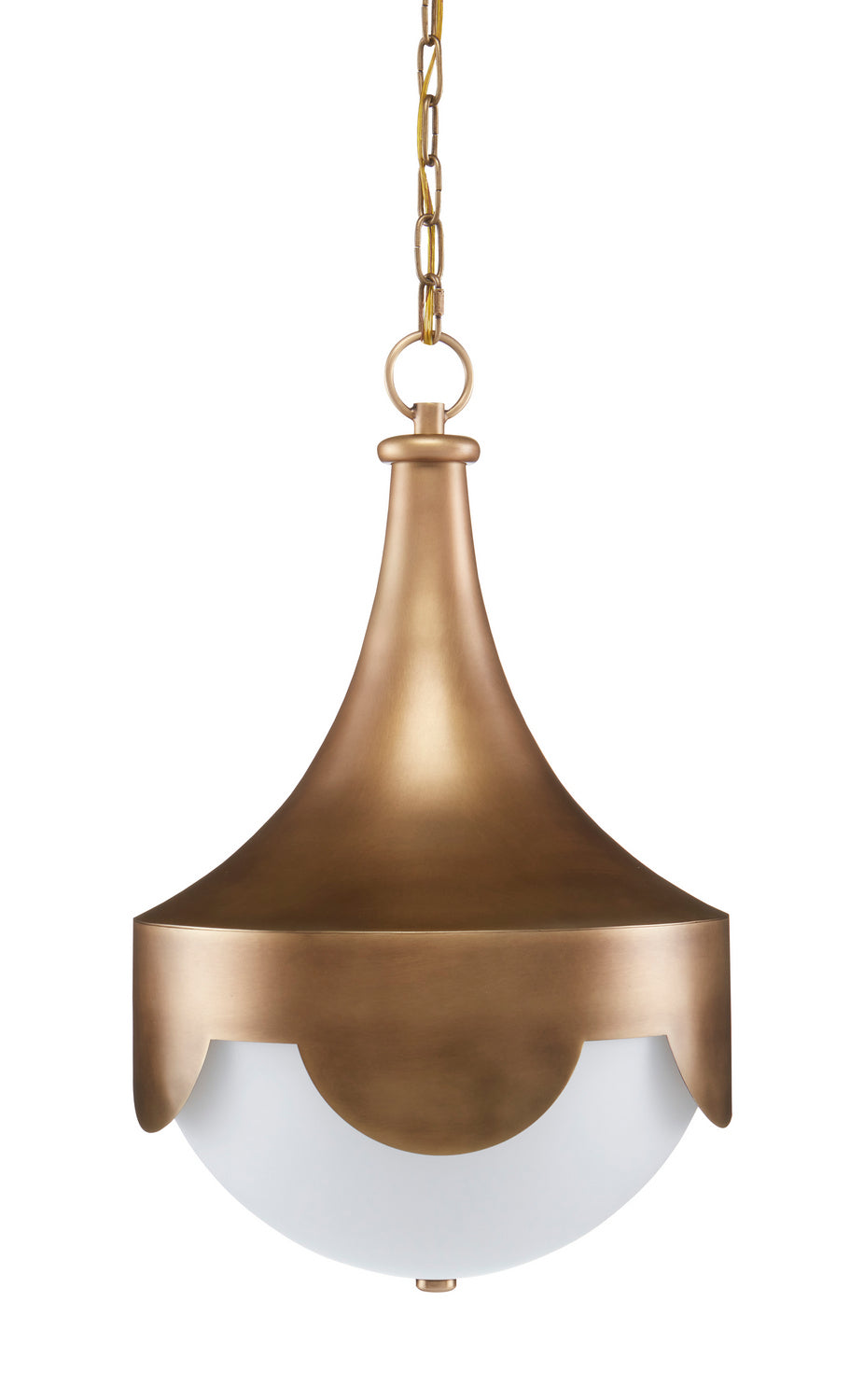 Currey and Company - 9000-0773 - LED Pendant - Pasha - Antique Brass