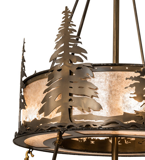 Meyda Tiffany - 239525 - 20 Light Chandel-Air - Tall Pines - Antique Copper