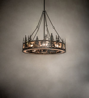 Meyda Tiffany - 241416 - 15 Light Chandel-Air - Wildlife At Dusk - Light Burnished Antique Copper