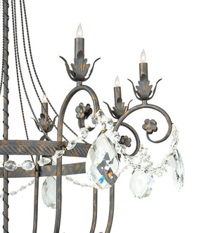 Meyda Tiffany - 241448 - Eight Light Chandelier - Antonia - French Bronze