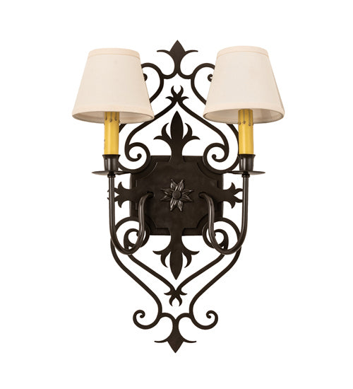 Meyda Tiffany - 241821 - Two Light Wall Sconce - Louisa - Timeless Bronze