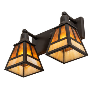 Meyda Tiffany - 242401 - Two Light Vanity - T" Mission" - Oil Rubbed Bronze