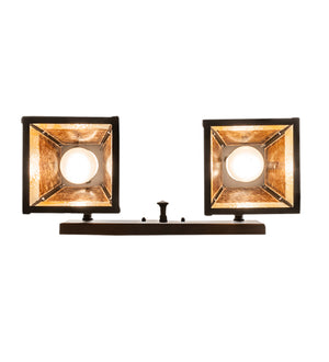 Meyda Tiffany - 242401 - Two Light Vanity - T" Mission" - Oil Rubbed Bronze