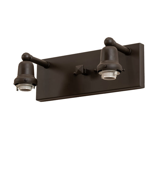 Meyda Tiffany - 242401 - Two Light Vanity - T" Mission" - Oil Rubbed Bronze