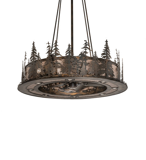 Meyda Tiffany - 242619 - 20 Light Chandel-Air - Tall Pines - Dark Burnished Antique Copper