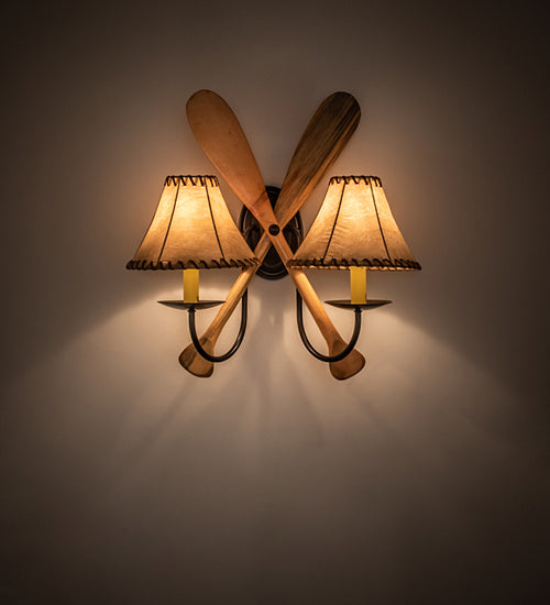 Meyda Tiffany - 243293 - Two Light Wall Sconce - Paddle - Timeless Bronze