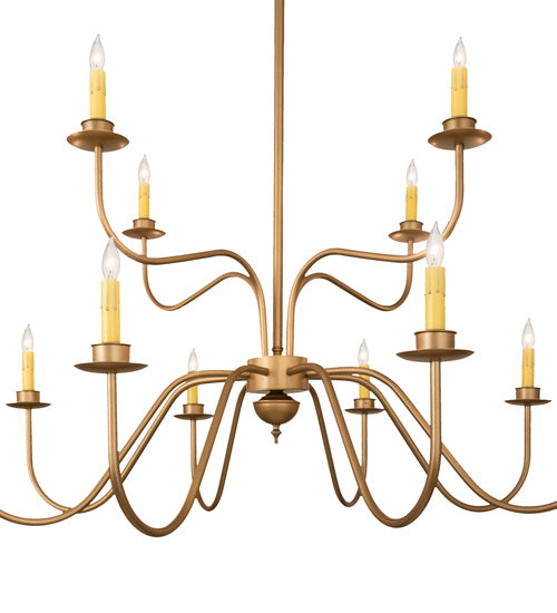 Meyda Tiffany - 244516 - LED Chandelier - Ean - Gold Metallic