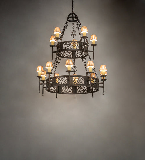 Meyda Tiffany - 244797 - 15 Light Chandelier - Toscano - Gilded Tobacco