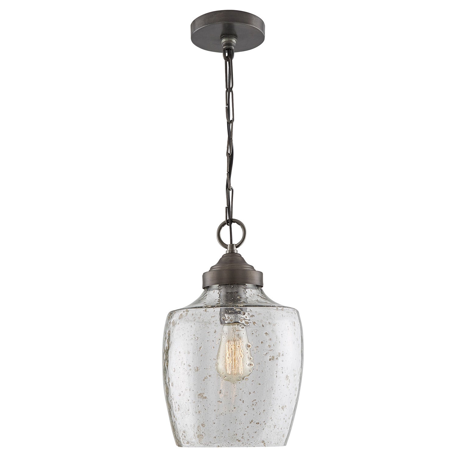 Capital Lighting - 330414PW - One Light Pendant - Stoney - Dark Pewter